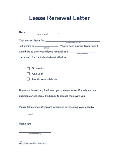 Lease Renewal Letter: The Guide to Renewing .